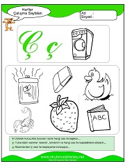 Ç Sesi Çalışma Sayfaları